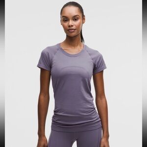 Lululemon Swiftly Tech Short Sleeve Crew in Grape Mist